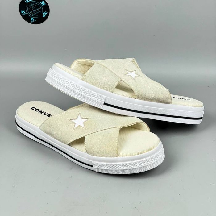 Тапки Converse One Star Sandal сандали конверс тапочк босоножки шлепки кроссовки кеди сланцы сандали замшевые конвера