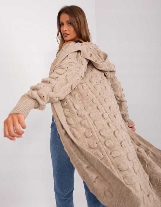 Sweter długi kapturem By Mielczarkowski