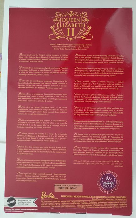 Barbie Signature  --  Rainha Elizabeth II de Inglaterra