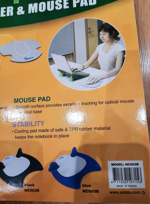 Комплект подставка для ноутбука и коврик для мышки Aidata NC003B новый