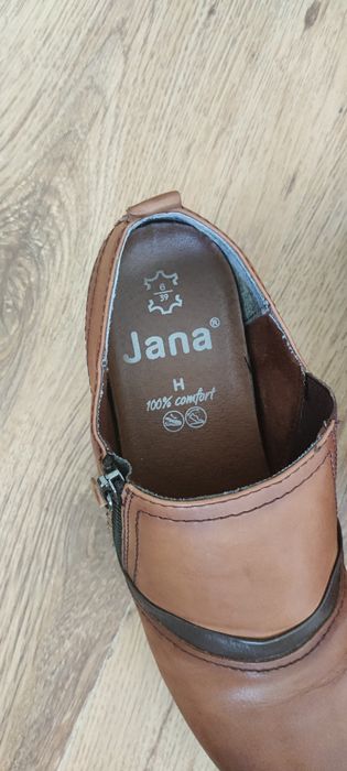 Botki skórzane damskie Jana rozm 39