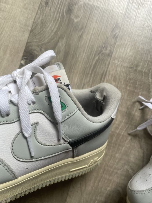 Кроссовки Nike Air Force 1 07 lv8 Low (Grey/White/Black) / Оригинал Найк Аир Форс DZ2522-001