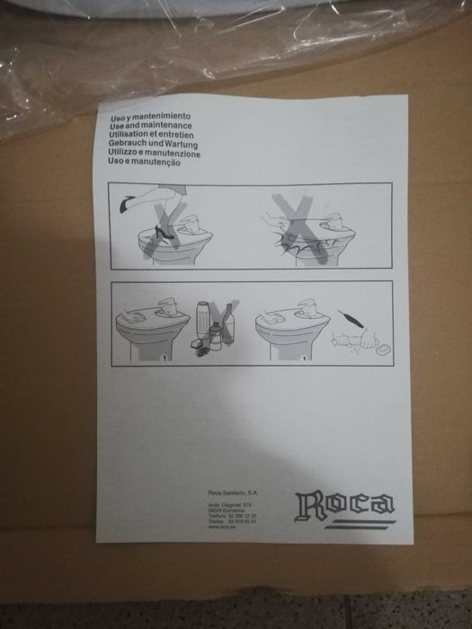 Tampos de bidé da marca Rocca, modelo Dama (NOVOS)