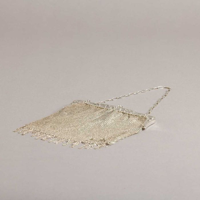 Porta moedas antigo em prata