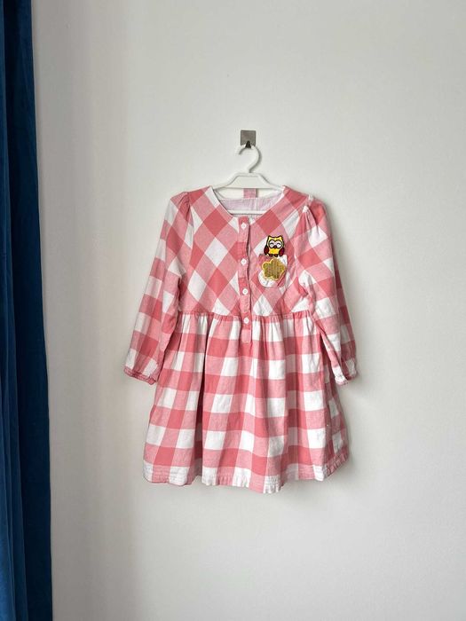 Różowa sukienka z długim rękawem Kiki &Koko 110