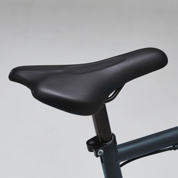 BICICLETA DE CIDADE SINGLE SPEED 500 CINZENTO CARBONO