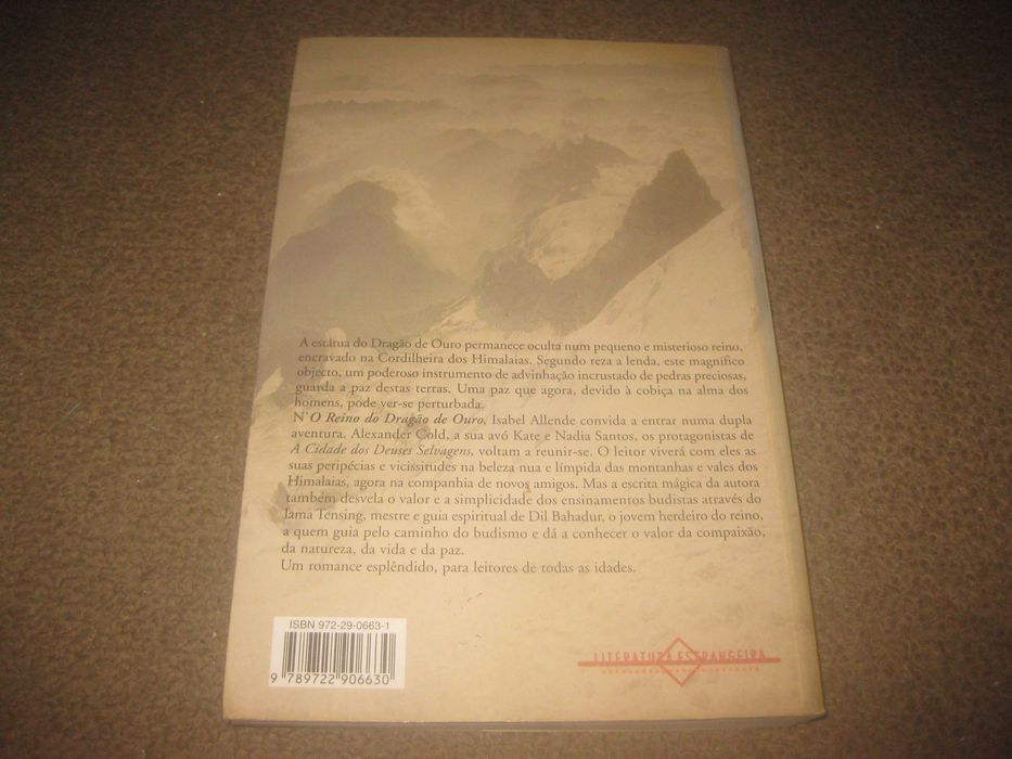 Livro “O Reino do Dragão de Ouro" de Isabel Allende