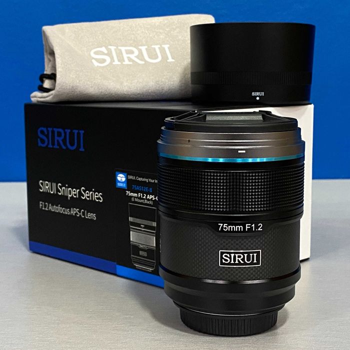 SIRUI Sniper 75mm f/1.2 AF (Sony E) - NOVA - 3 ANOS DE GARANTIA