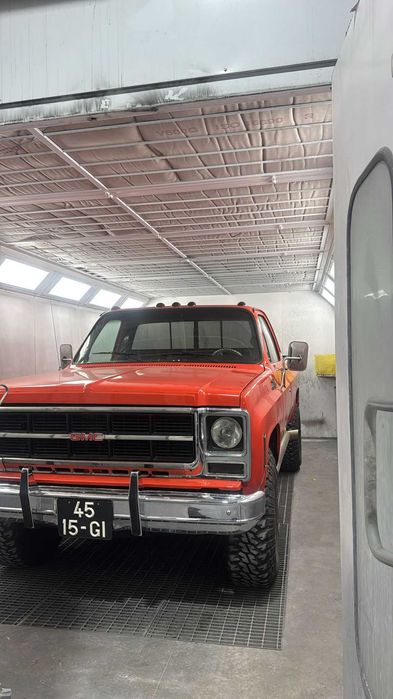 Estufa de pintura SAIMA + linha de preparação + elevador KROFT (TUDO INCLUIDO NO PREÇO)
