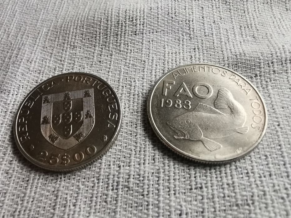 Moeda de 25 escudos -1983 Programa Alimentar Mundial – FAO