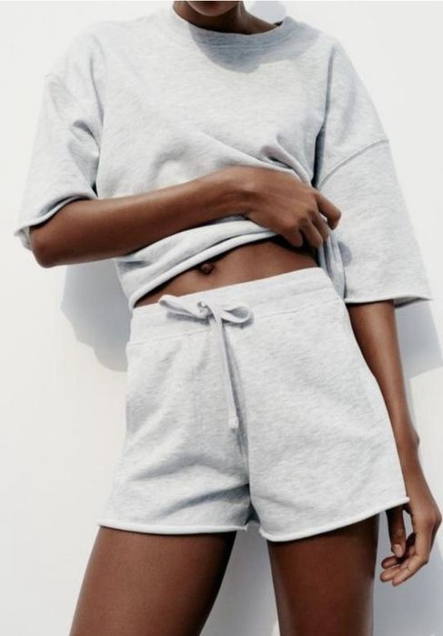 Костюм шорти та топ футболка zara