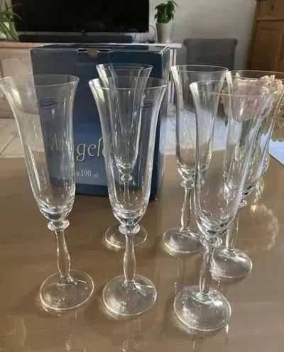 Copos de champanhe (Vidro de cristal) da linha Angela da marca Bohemia