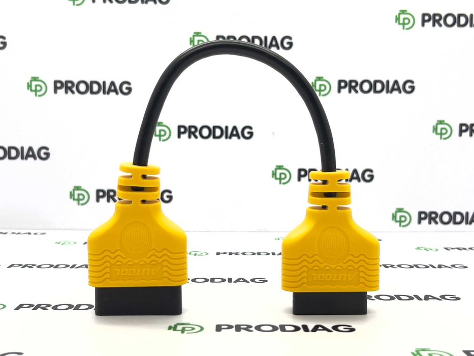 Кабель подовжувач OBD2 AUTOOL 30см для підключення адаптерів