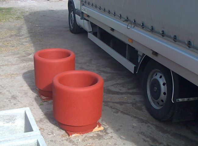 Donica betonowa ogrodowa doniczka, donice betonowe ogrodowe 50x50