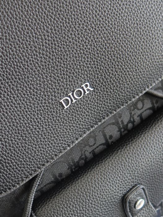 Рюкзак черный Christian Dior Saddle Backpack кристиан диор мужской
