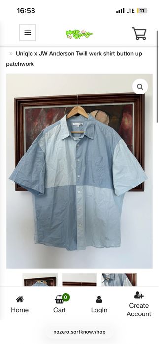 Рубашка Uniqlo JW Anderson оригинал оверсайз мужская