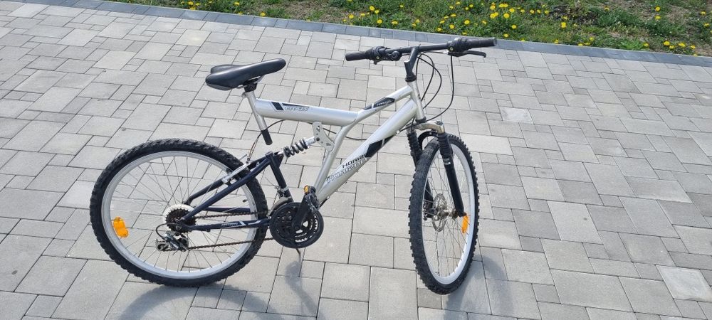 Rower Horizon crazy 26" srebrny z amortyzatorem