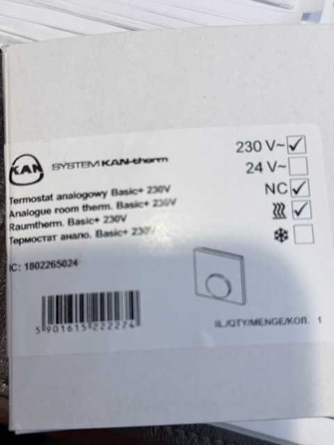 Termostat KAN-therm Basic+ 230V