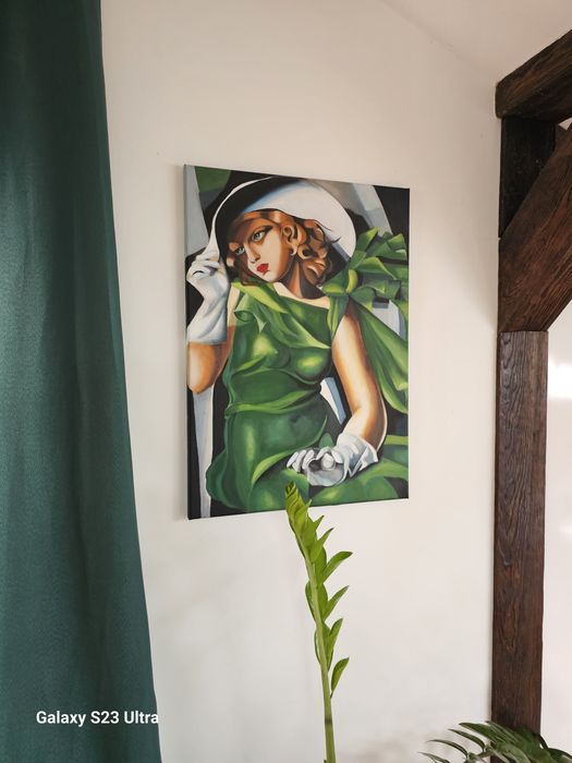 Obraz olejny. Łempicka, kopia 50x70 cm