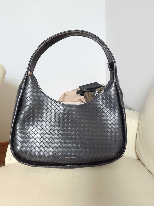 Czarna torebka massimo dutti bagietka