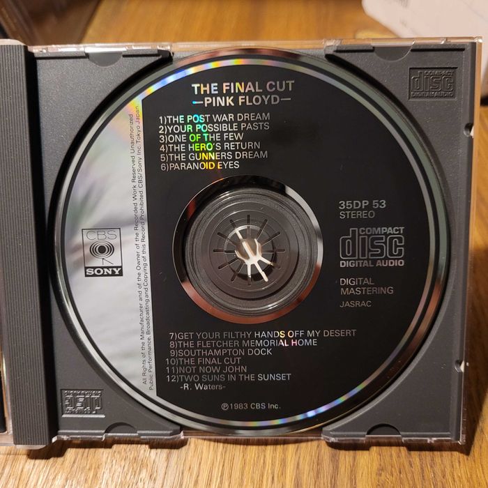The Final Cut Pink Floyd. CD Japan, pierwsze wydanie 83r