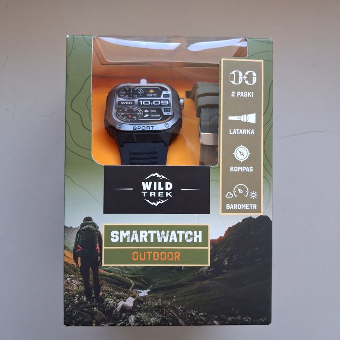 SMARTWATCH Wild Trek Outdoor  SW 120  zapakowany fabrycznie . 2 paski