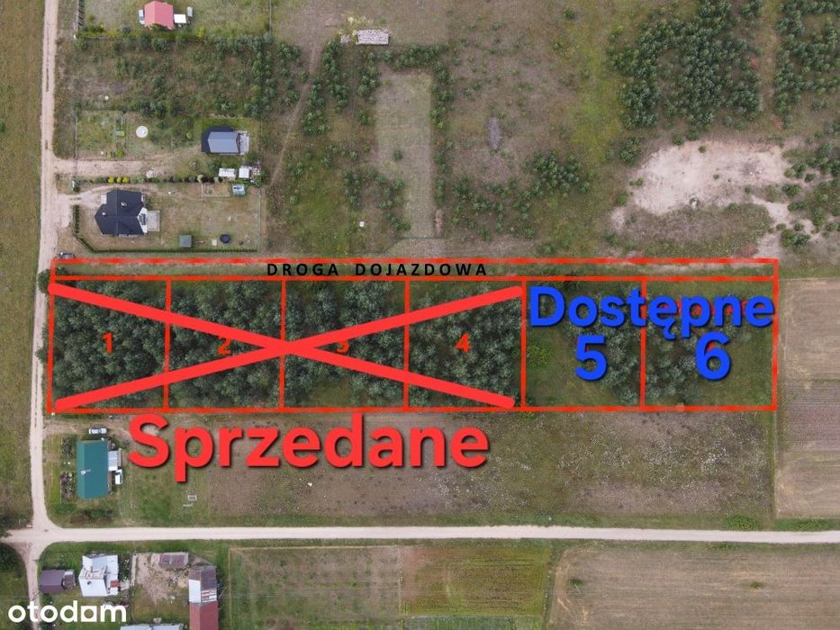 2 Malownicze działki budowlane, las, jezioro , MPZP zab. jednorodzinna