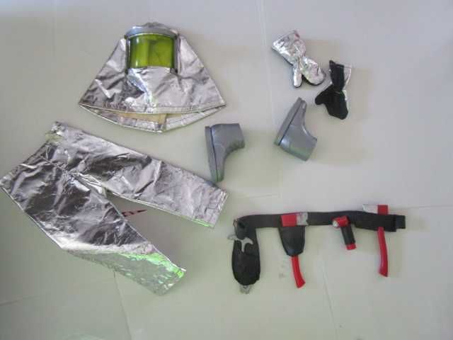 Action man farda original bombeiro anos 70 Paiitoy