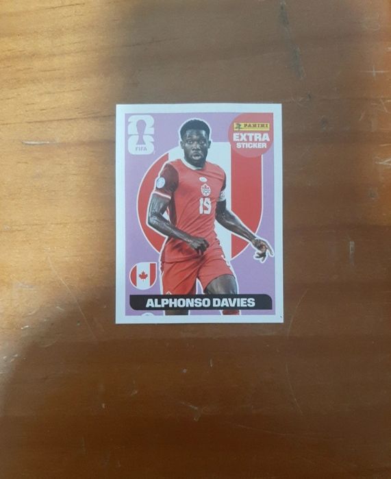 Panini Alphonso Davies Extra Sticker Purple World Cup 2026