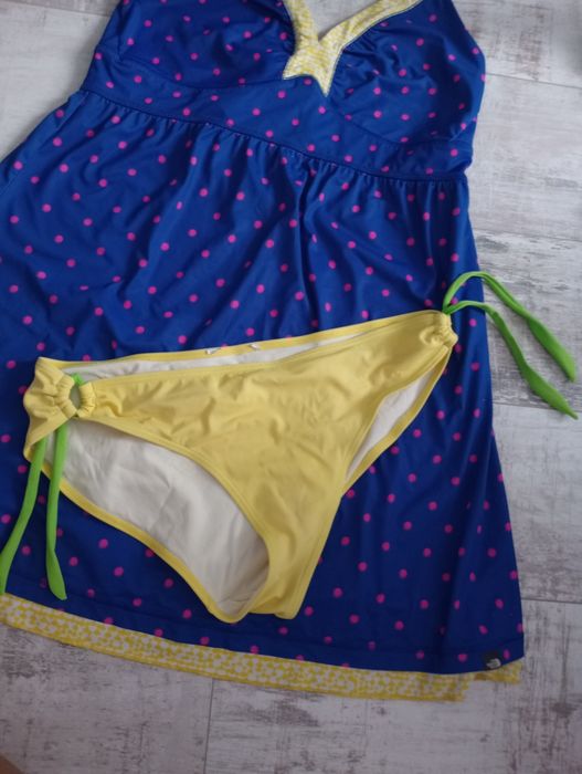Oryginalny strój kąpielowy tankini sukienka z bikini majtki the north