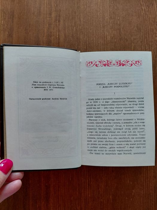 Cyprian Norwid Poezje oprawa  skórzana