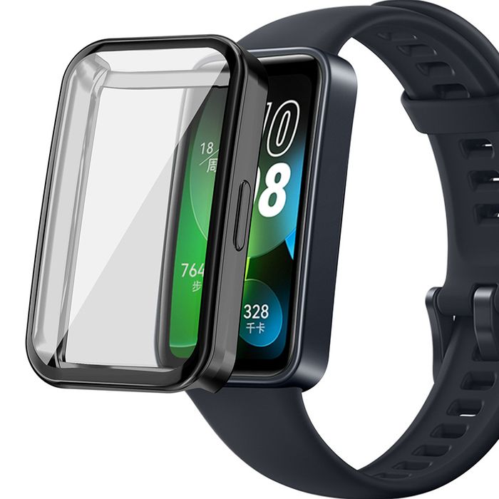 Etui Silikonowe z Ochroną Wyświetlacza 2w1 Huawei Band 10 IKOLORY