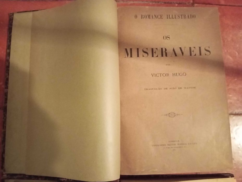 Livros os Miseráveis 1885 (2 volumes)