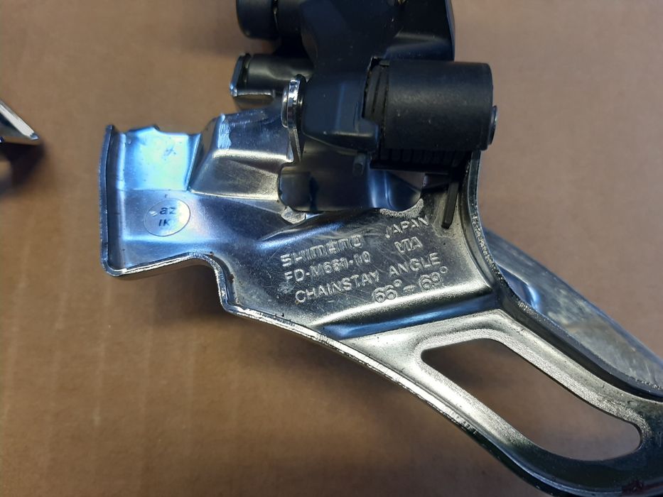 Передні перемикачі ( direct mount та хомут)Shimano SLX