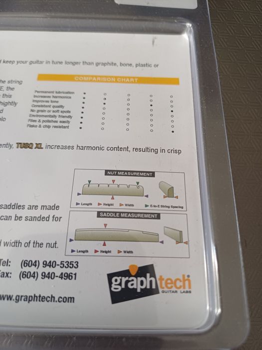 Graph tech Tusq XL drzewka docisk strun string tree