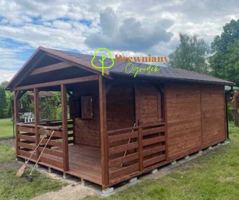 Domek Ogrodowy, Altanka z tarasem - Montaż Gratis
