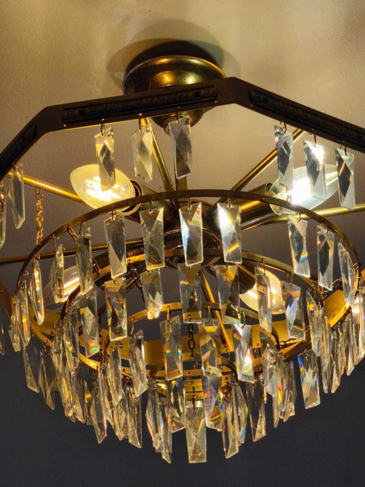 Candeeiros de tecto em cristal