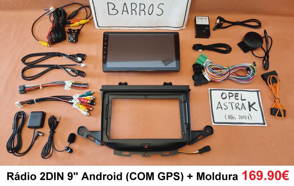 Rádio 2DIN 9" [4+64GB] • Opel Astra J • K (2008 a 2019) • Android GPS