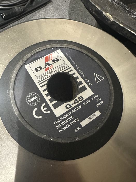 2 DAS G 45 18 polegadas altifalantes subwoofer (ler descricao)