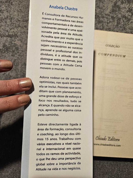 “Atitude Certa” de Anabela Chastre, livro