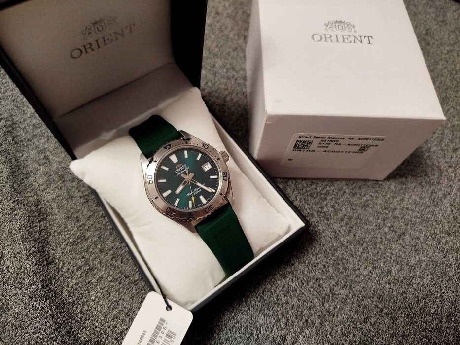 40 мм Orient Mako Sports RA-AC0Q11E30B скло сапфір механіка годинник