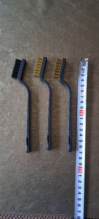 Zestaw  miniszczotki 2 szt mosiądz 1 szt nylon