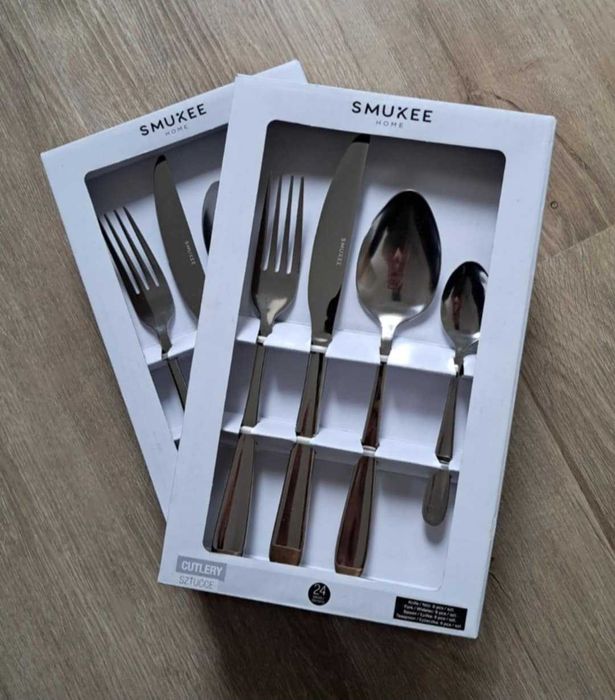 Nowe sztućce, zestaw dla 12 osób, 48 elementów