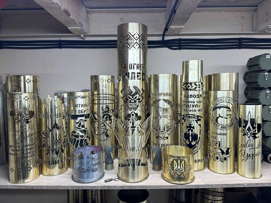 Гільзи різка сувенір / Лазерна порізка Ваших гільз та тубусів