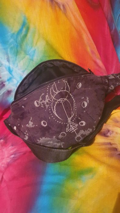 Unikatowa duza nerka eko skóra pakowna unisex Moonare hand made