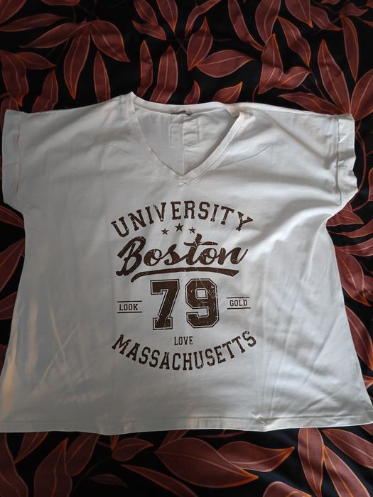 Biały damski t-shirt rozmiar uniwersalny