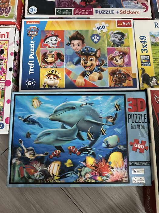 Puzzle zestaw 10 sztuk