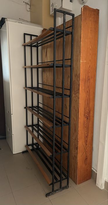 Regał, metalowy, vintage