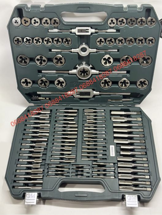 Набір інструментів плашок та мітчиків Німеччина GM 110  плашки метчико