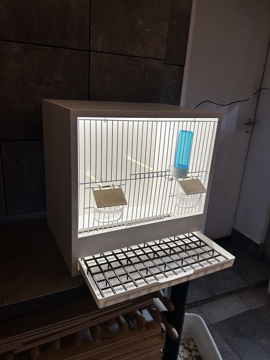 Klatka na ptaki kanarek amadyna zeberka biała